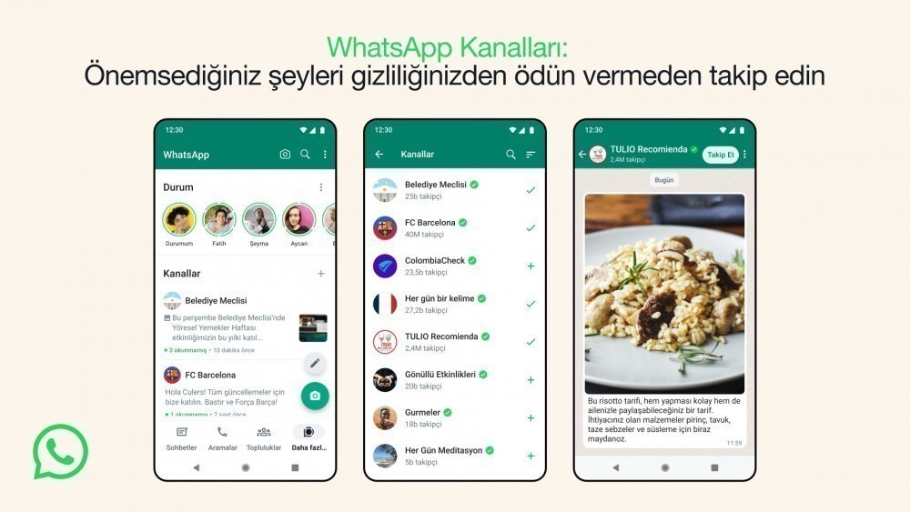 WhatsApp Kanalları dünya genelinde kullanıma sunuldu