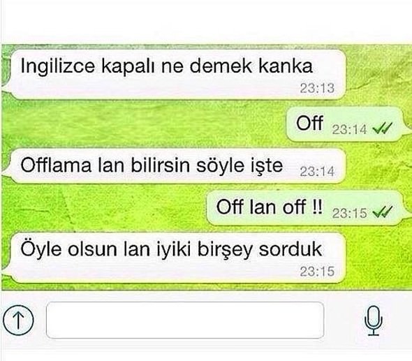 En komik WhatsApp mesajlaşmaları