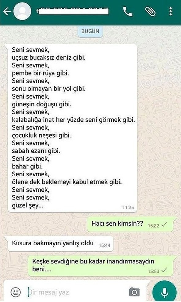 En komik WhatsApp mesajlaşmaları