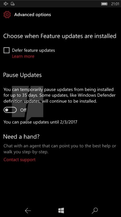 Windows 10 Mobile Creators Update Yenilikleri 
