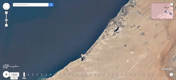 Google Dubia'yi 32 yıl uydudan izledi! İşte sonuç...