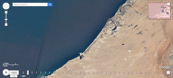 Google Dubia'yi 32 yıl uydudan izledi! İşte sonuç...