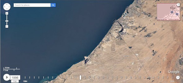Google Dubia'yi 32 yıl uydudan izledi! İşte sonuç...
