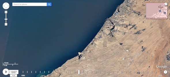 Google Dubia'yi 32 yıl uydudan izledi! İşte sonuç...