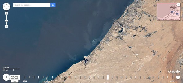 Google Dubia'yi 32 yıl uydudan izledi! İşte sonuç...