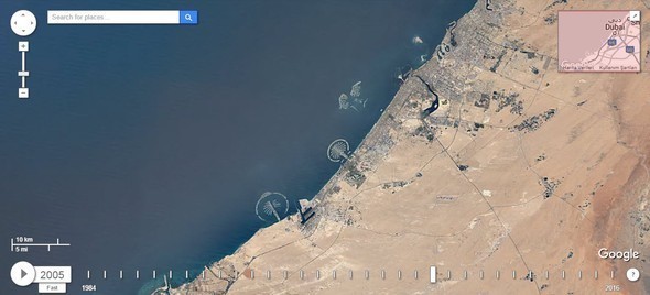 Google Dubia'yi 32 yıl uydudan izledi! İşte sonuç...