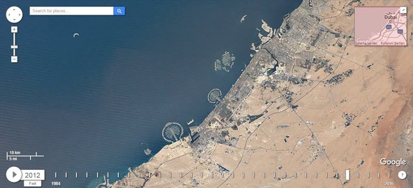 Google Dubia'yi 32 yıl uydudan izledi! İşte sonuç...