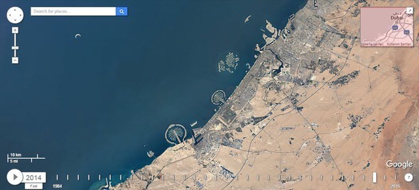 Google Dubia'yi 32 yıl uydudan izledi! İşte sonuç...