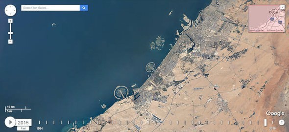 Google Dubia'yi 32 yıl uydudan izledi! İşte sonuç...