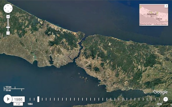 Google Dubia'yi 32 yıl uydudan izledi! İşte sonuç...