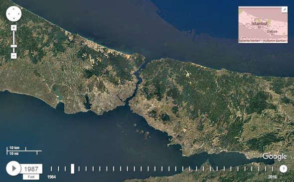 Google Dubia'yi 32 yıl uydudan izledi! İşte sonuç...