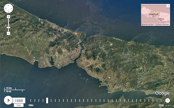 Google Dubia'yi 32 yıl uydudan izledi! İşte sonuç...
