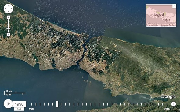 Google Dubia'yi 32 yıl uydudan izledi! İşte sonuç...