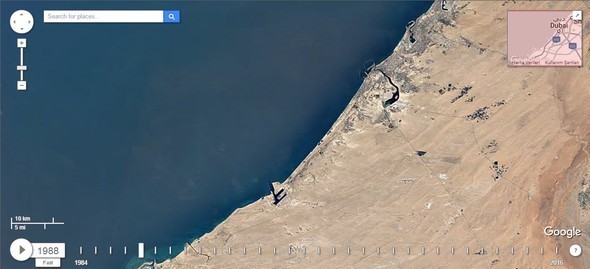 Google Dubia'yi 32 yıl uydudan izledi! İşte sonuç...