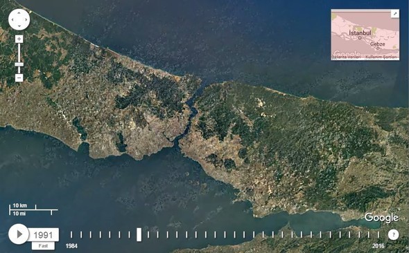Google Dubia'yi 32 yıl uydudan izledi! İşte sonuç...