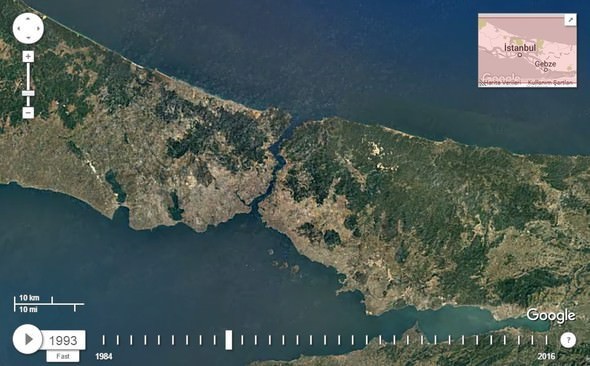 Google Dubia'yi 32 yıl uydudan izledi! İşte sonuç...