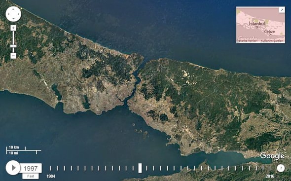 Google Dubia'yi 32 yıl uydudan izledi! İşte sonuç...