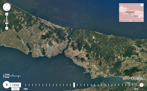 Google Dubia'yi 32 yıl uydudan izledi! İşte sonuç...