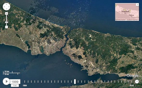 Google Dubia'yi 32 yıl uydudan izledi! İşte sonuç...