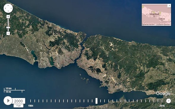 Google Dubia'yi 32 yıl uydudan izledi! İşte sonuç...
