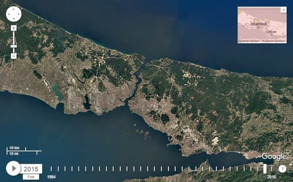 Google Dubia'yi 32 yıl uydudan izledi! İşte sonuç...