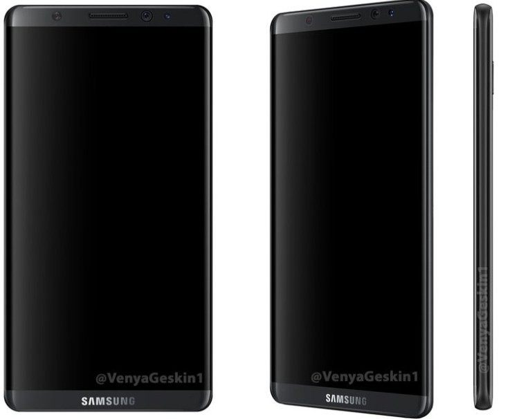 Samsung Galaxy S8'in Render Görselleri ve Görüntüsü İnternete Sızdırıldı