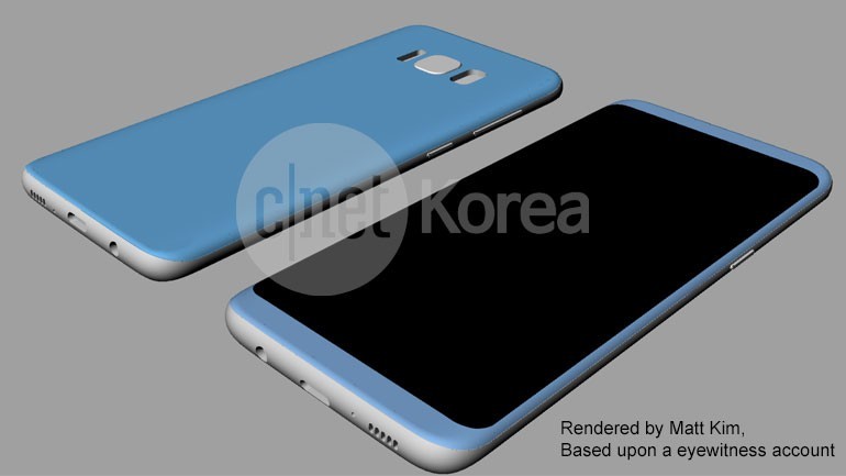 Galaxy S8 ve Galaxy S8 Plus Boyutları ve Şematik Görselleri 