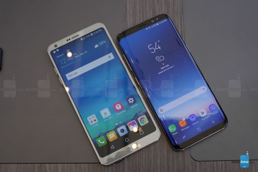 Ultra Geniş Ekranlı Galaxy S8 ve LG G6'nın Karşılaştırması 
