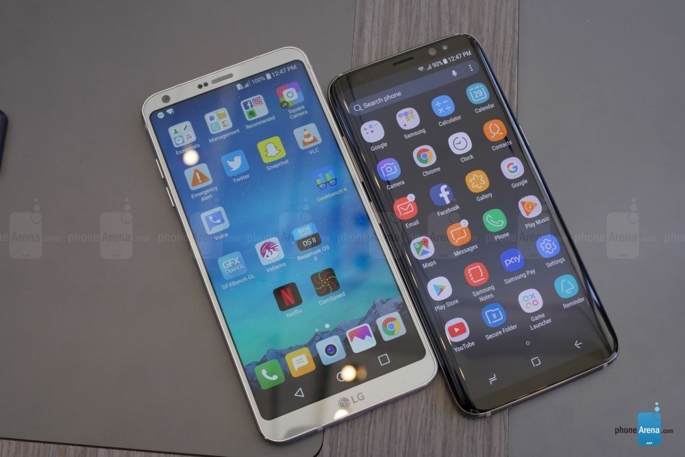 Ultra Geniş Ekranlı Galaxy S8 ve LG G6'nın Karşılaştırması