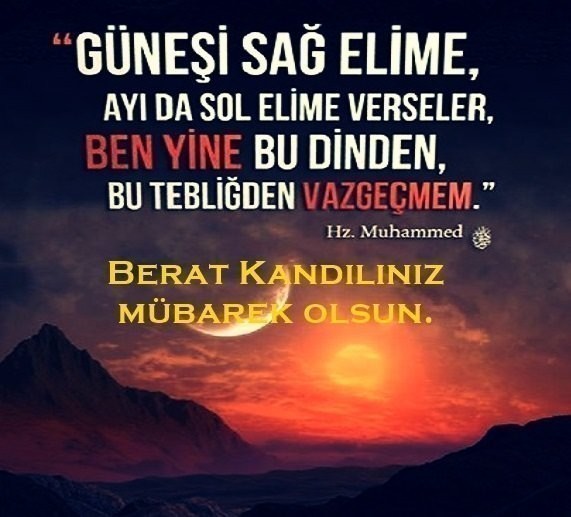 Berat Kandili ve Gecesi WhatsApp Resimli Mesajları
