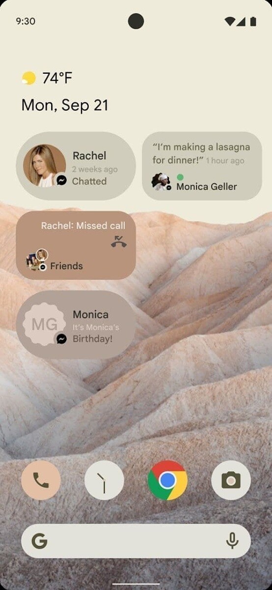 Android 12'nin İlk Ekran Görüntüleri