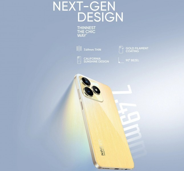 Realme Narzo N53 tasarımı ve çıkış tarihi paylaşıldı
