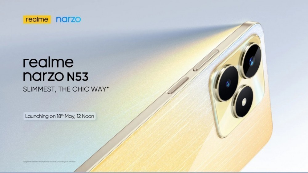 Realme Narzo N53 tasarımı ve çıkış tarihi paylaşıldı