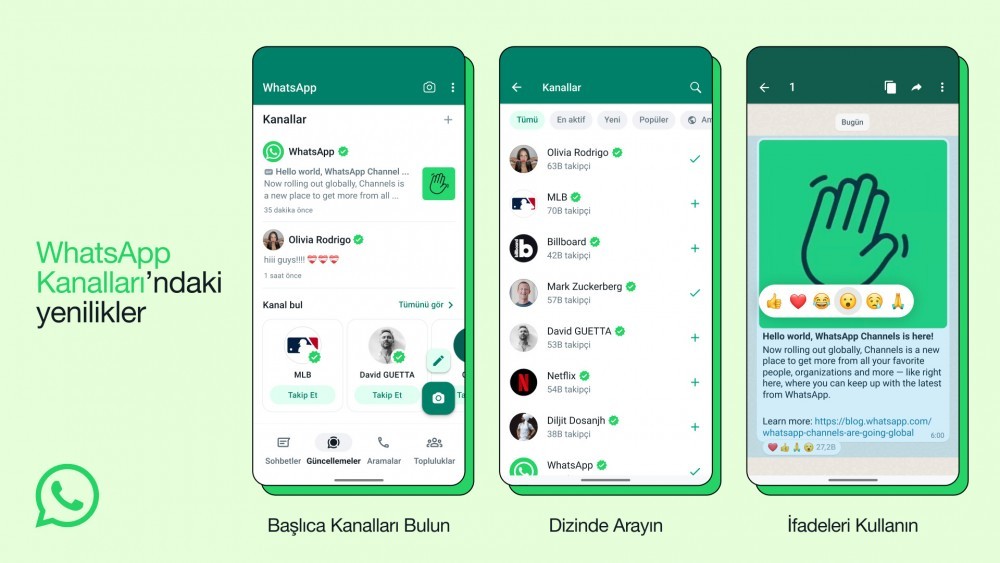 WhatsApp Kanalları dünya genelinde kullanıma sunuldu