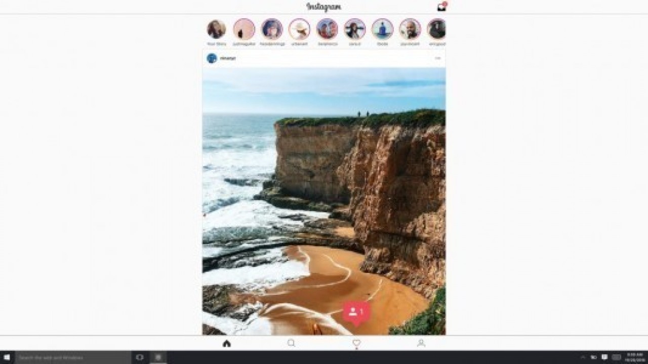 Instagram Windows 10 Bilgisayar ve Tabletlerde 
