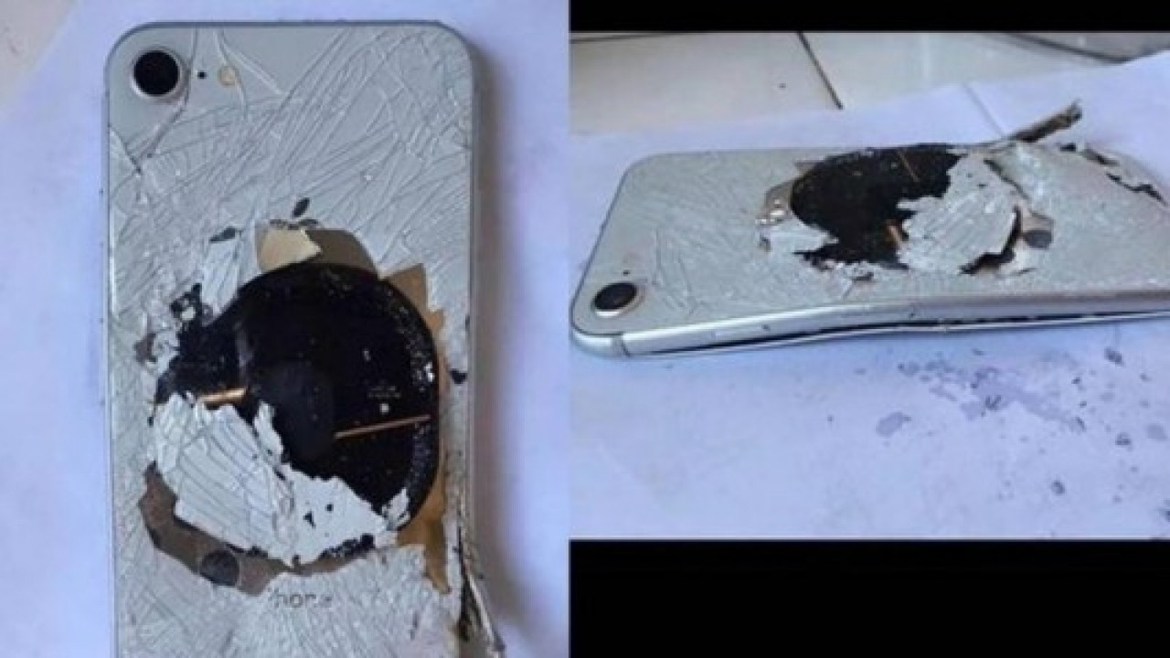 iPhone 8'i şarja takıp bıraktı, döndüğünde patlamış halde buldu