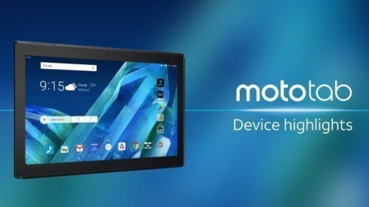 Lenovo Moto Tab, resmi olarak tanıtıldı