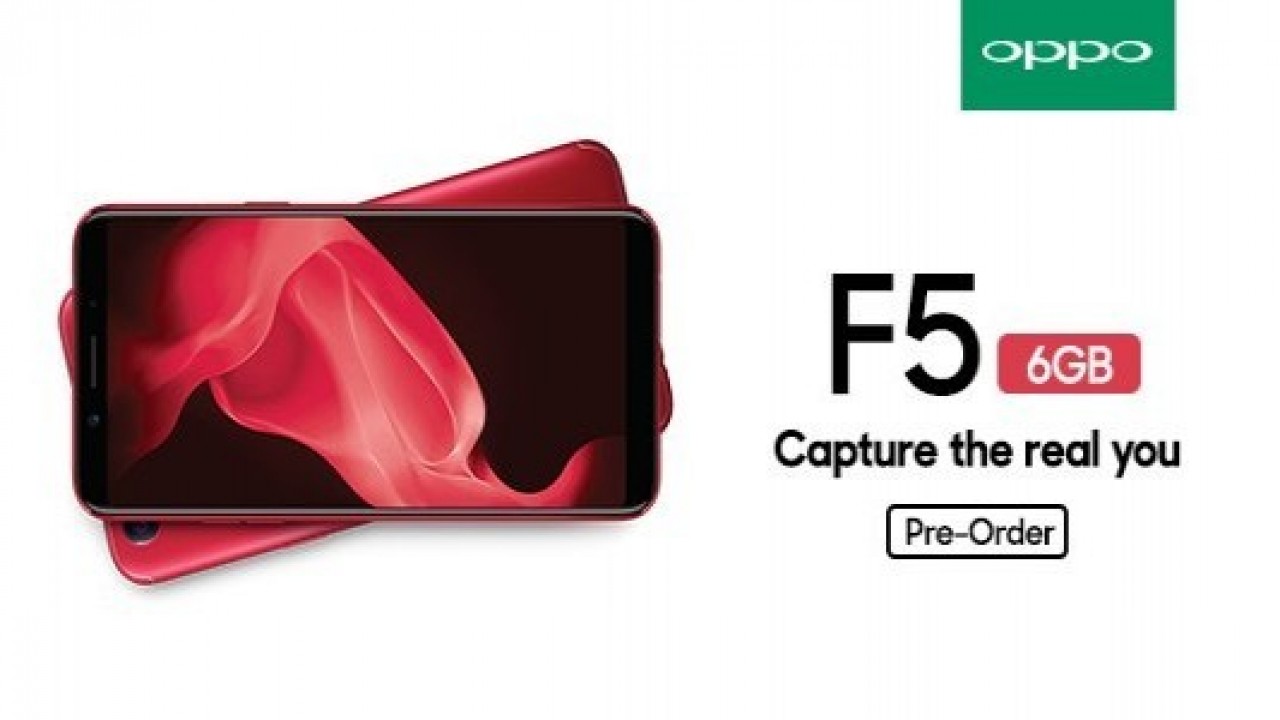 Oppo F5'in, 6 GB RAM'li sürümü Hindistan'da ön siparişe çıktı