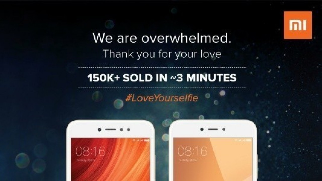 Xiaomi, 3 Dakikada 150 Binden Fazla Redmi Y1 ve Y1 Lite Satışı Yaptı 