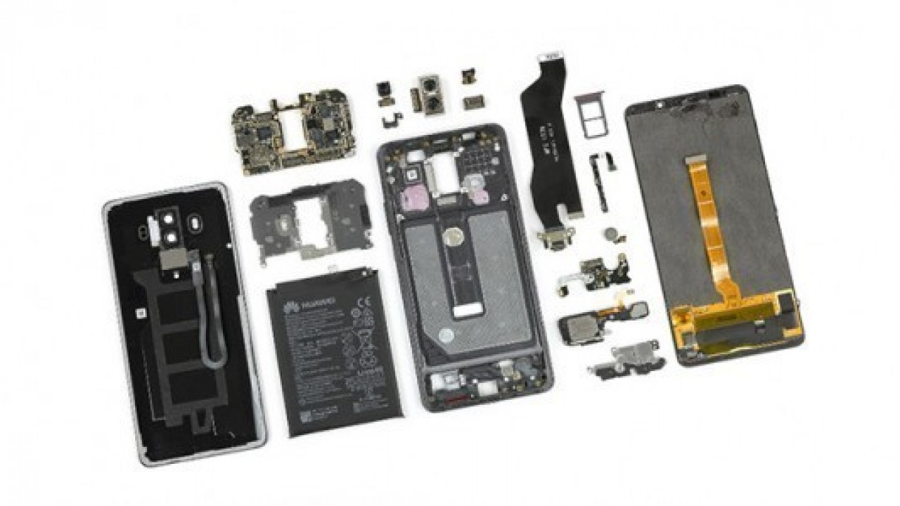 Huawei Mate 10 Pro, iFixit stüdyolarında parçalandı