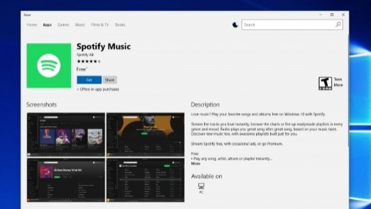 Spotify Windows 10 Uygulaması Yayınlandı 
