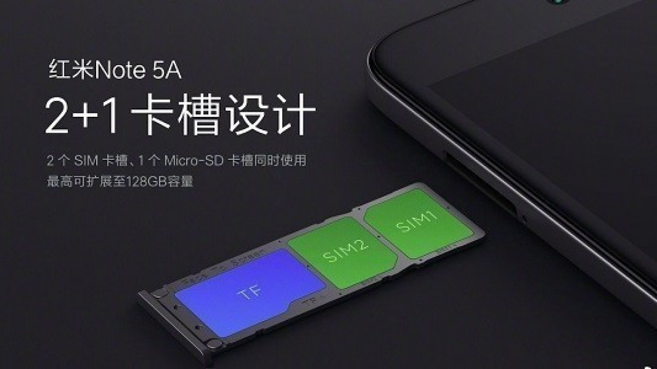 Xiaomi Redmi Note 5A Çift Sim ve Hafıza Kartı Desteği İle Geliyor