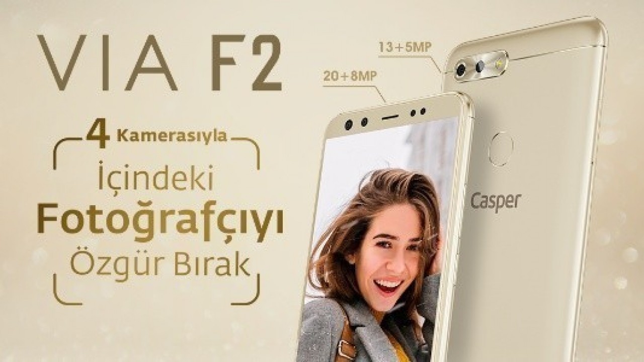 Casper’ın Dört Kameralı Telefonu VIA F2 n11.com’da Satışa Sunuldu