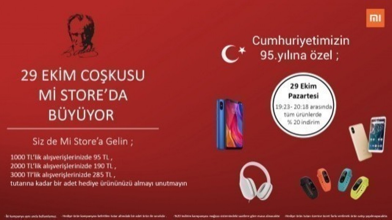 Evofone, Cumhuriyet Bayramı'na Özel, Xiaomi Ürünlerinde İndirim ve Hediye Kampanyası Başlattı