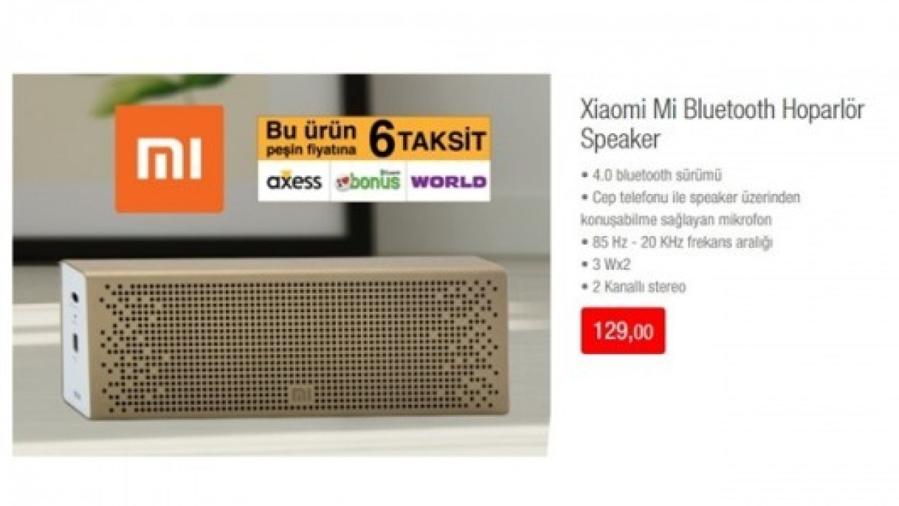 Xiaomi Mi Bluetooth hoparlör BİM'de satışa sunulacak