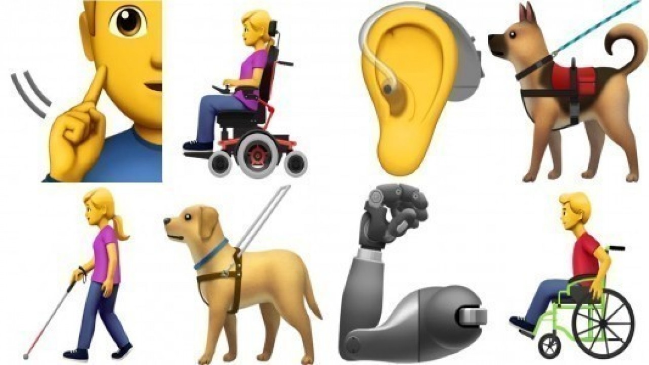 Apple'dan, engelli bireyler için yeni emojiler