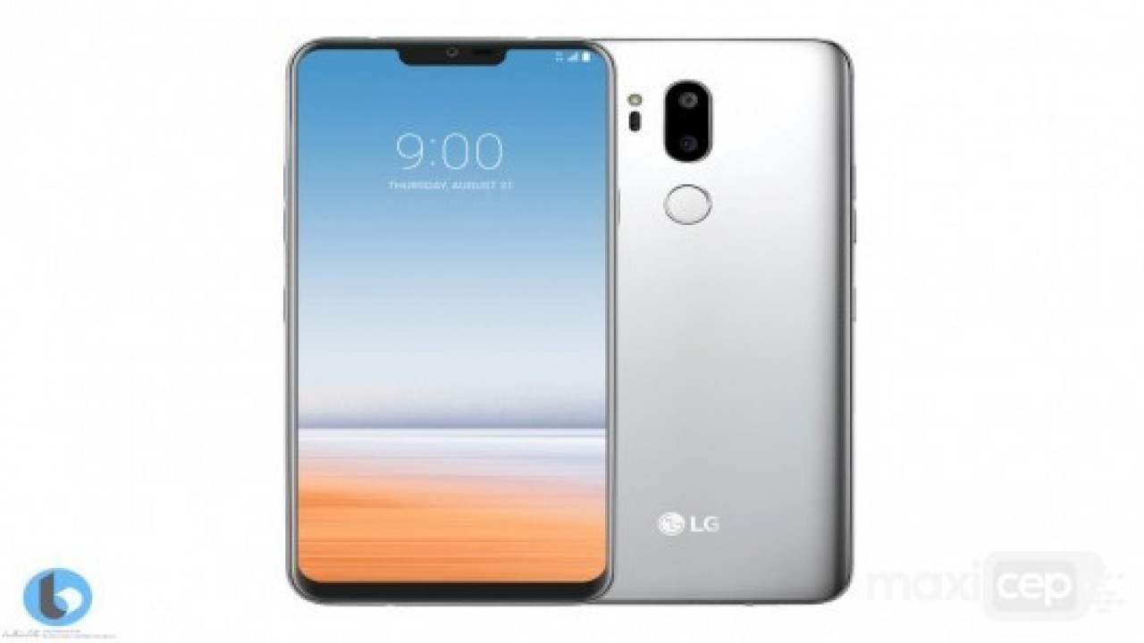 LG G7'nin ön yüzü, iPhone X'i çok andıracak