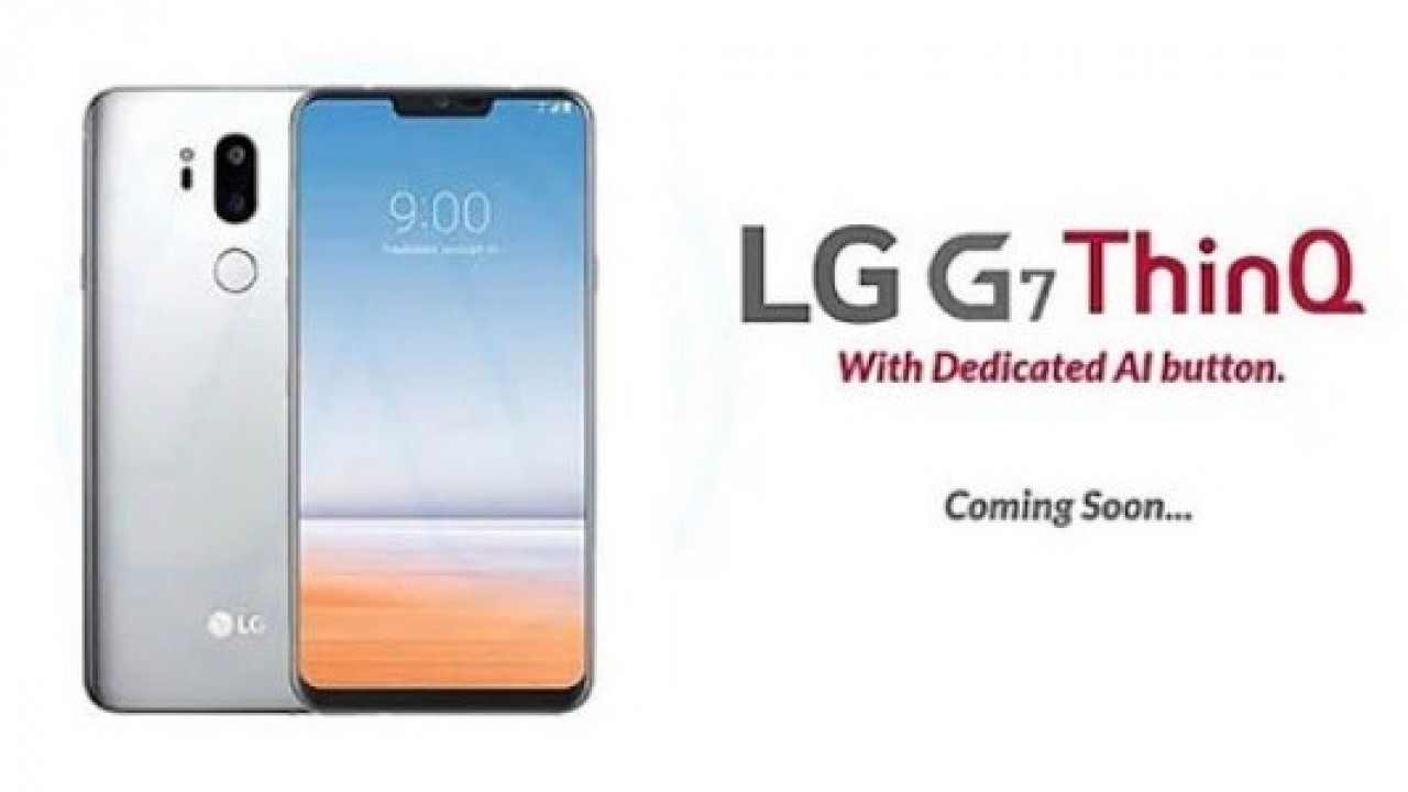 LG G7 ThinQ'nun Sızan Basın Görseli Üç Renk Seçeneğini Gösteriyor