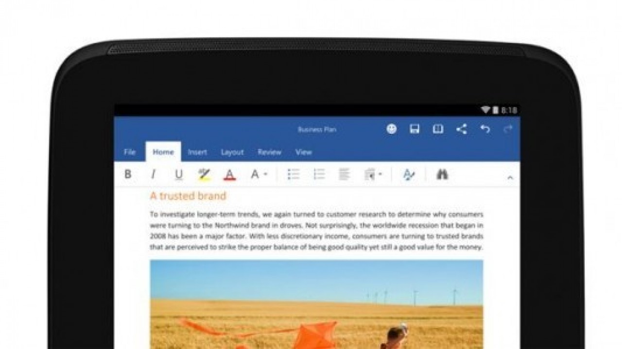 Microsoft Word, yarım milyon Android'li cihaza kuruldu