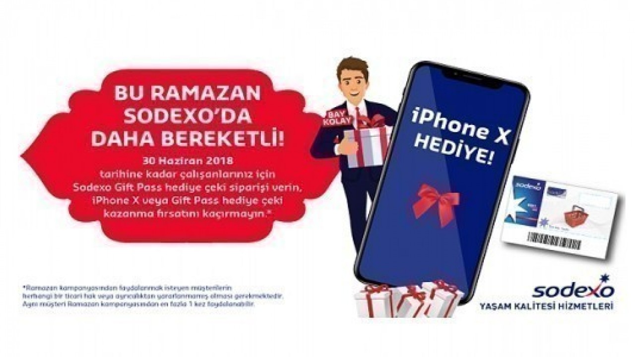 Sodexo, Ramazan'da iPhone X hediye edecek